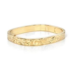 ALEX BANGLE - ENGRAVED>SINGLE STONE Discount