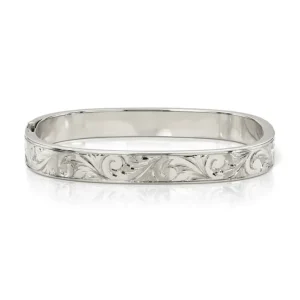 ALEX BANGLE - ENGRAVED PLATINUM>SINGLE STONE Best