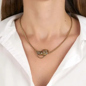 ALEXANDRIA SERPENT NECKLACE>SINGLE STONE Fashion