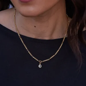 ARIELLE DROP NECKLACE>SINGLE STONE Fashion