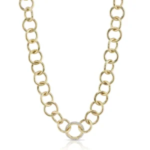 CLUB NECKLACE WITH DIAMONDS>SINGLE STONE Hot