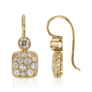 COBBLESTONE DOUBLE DROP EARRINGS>SINGLE STONE Online