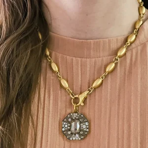 DOROTHY LUXE NECKLACE>SINGLE STONE Hot