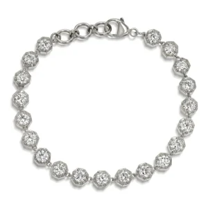 GEMMA LARGE BRACELET - PLATINUM>SINGLE STONE Clearance