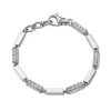 GIANA BRACELET WITH DIAMONDS - PLATINUM>SINGLE STONE Outlet