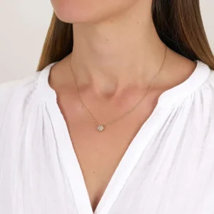 HEXAGONAL COBBLESTONE PENDANT NECKLACE>SINGLE STONE Best