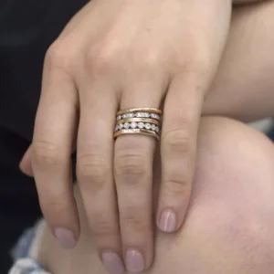 JACQUELINE SMALL HALF FRENCH>SINGLE STONE Fashion