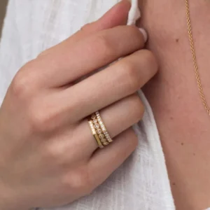 JACQUELINE SMALL PAVÉ>SINGLE STONE Fashion