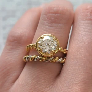 LARGE LARA - TWO TONE>SINGLE STONE Online