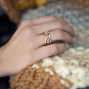 LARGE ROSE CUT GABBY>SINGLE STONE Outlet