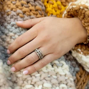 LARGE ROSE CUT GABBY>SINGLE STONE Outlet