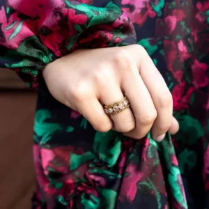 LARGE ROSE CUT GABBY>SINGLE STONE Outlet