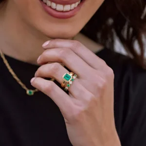 MEDIUM GABBY WITH DIAMONDS AND GEMSTONES>SINGLE STONE Clearance