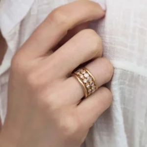 MEDIUM ROSE CUT GABBY>SINGLE STONE Outlet