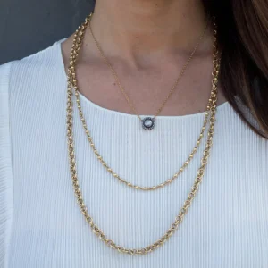 MINI CLUB NECKLACE>SINGLE STONE Hot