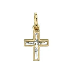 MINI FRENCH CUT CARMELA CROSS>SINGLE STONE Hot