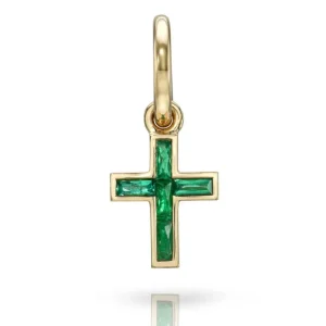 MINI FRENCH CUT CARMELA CROSS WITH GEMSTONES>SINGLE STONE Best