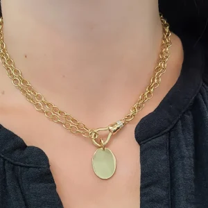 20mm OVAL PENDANT>SINGLE STONE Outlet