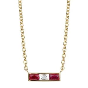 MONET NECKLACE WITH DIAMONDS AND GEMSTONES>SINGLE STONE Clearance