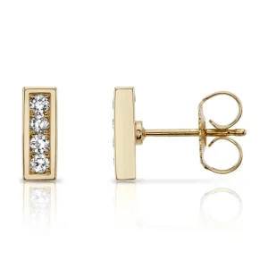 MONET STUDS - PAVÉ>SINGLE STONE Discount