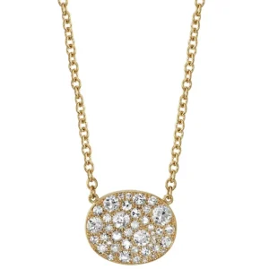 OVAL COBBLESTONE PENDANT NECKLACE>SINGLE STONE Clearance