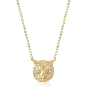 OWL PENDANT NECKLACE>SINGLE STONE Discount