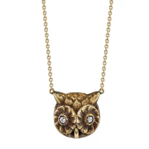 OWL PENDANT NECKLACE>SINGLE STONE Discount