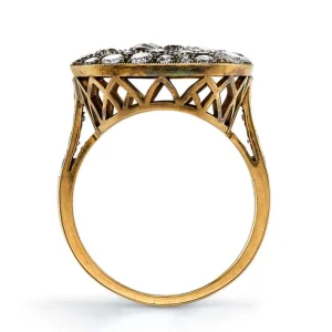 RECTANGULAR COBBLESTONE RING>SINGLE STONE Outlet