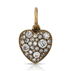 SMALL COBBLESTONE HEART>SINGLE STONE Clearance