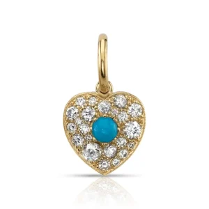 SMALL COBBLESTONE HEART WITH GEMSTONES>SINGLE STONE Online