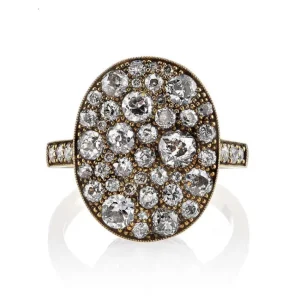 SMALL OVAL COBBLESTONE RING>SINGLE STONE Outlet