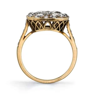 SMALL OVAL COBBLESTONE RING>SINGLE STONE Outlet