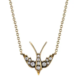 SMALL SWALLOW NECKLACE>SINGLE STONE Clearance