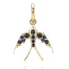 SMALL SWALLOW PENDANT WITH GEMSTONES>SINGLE STONE Discount