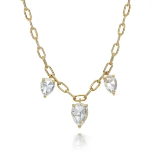 THREE STONE CAILYN NECKLACE>SINGLE STONE Outlet