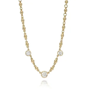 THREE STONE ROSALINA NECKLACE>SINGLE STONE Sale